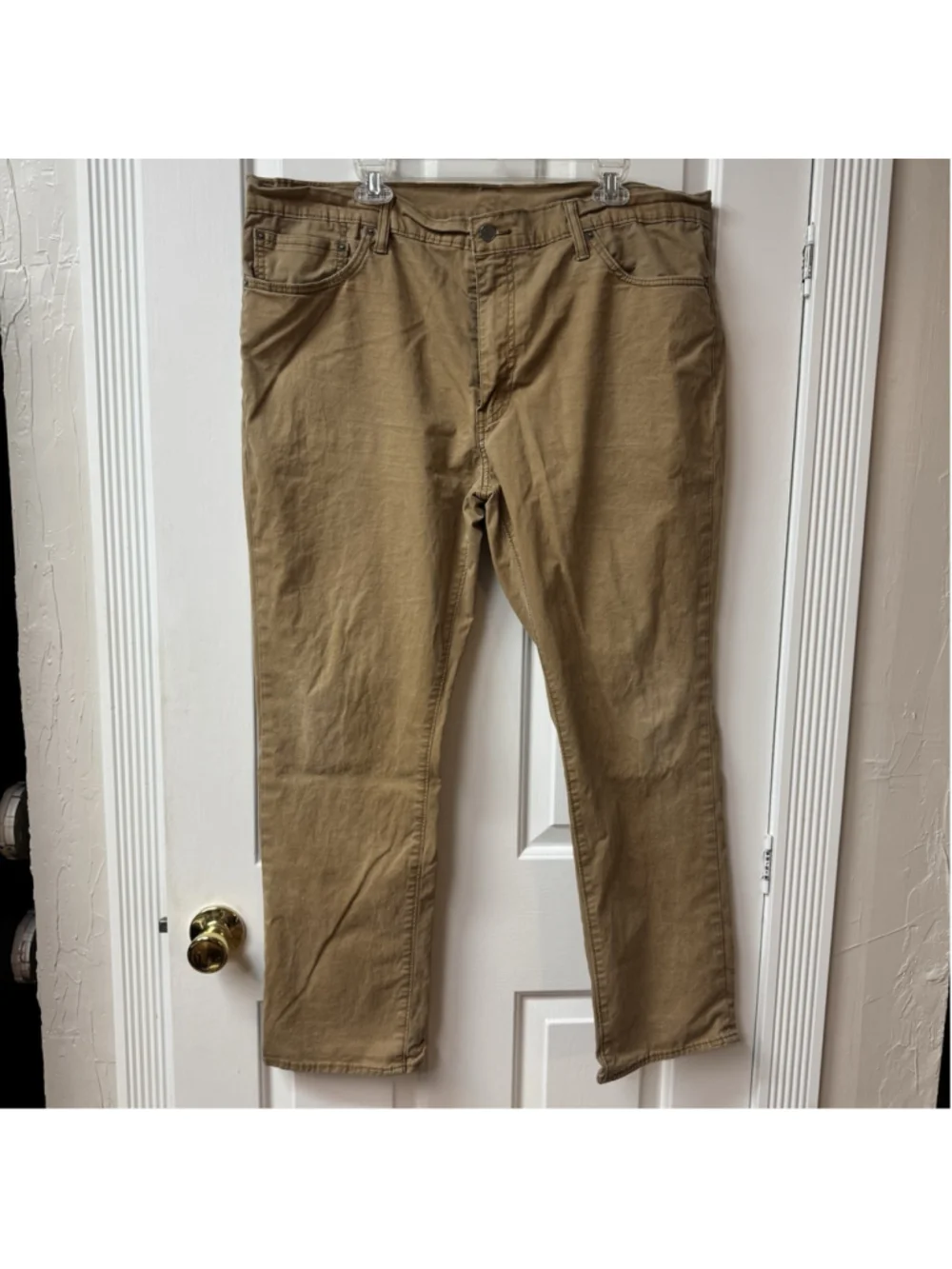 Levi's 511 Tan Jeans Men’s 42x30 Cotton Blend Straight Leg